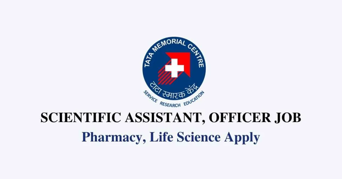 Tmc Invites Applications Scientific Assistant, Officer