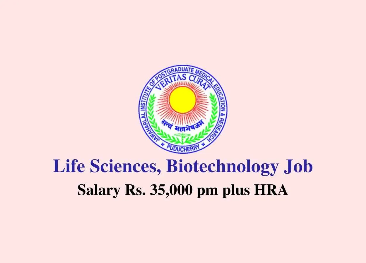 Vacancy for Senior Research Fellow at JIPMER