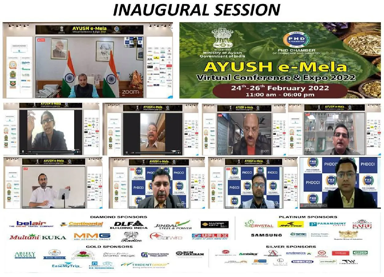 Dr. Mahendrabhai Munjapara inaugurated the AYUSH eMela, Virtual Conference organized by PHDCCI
