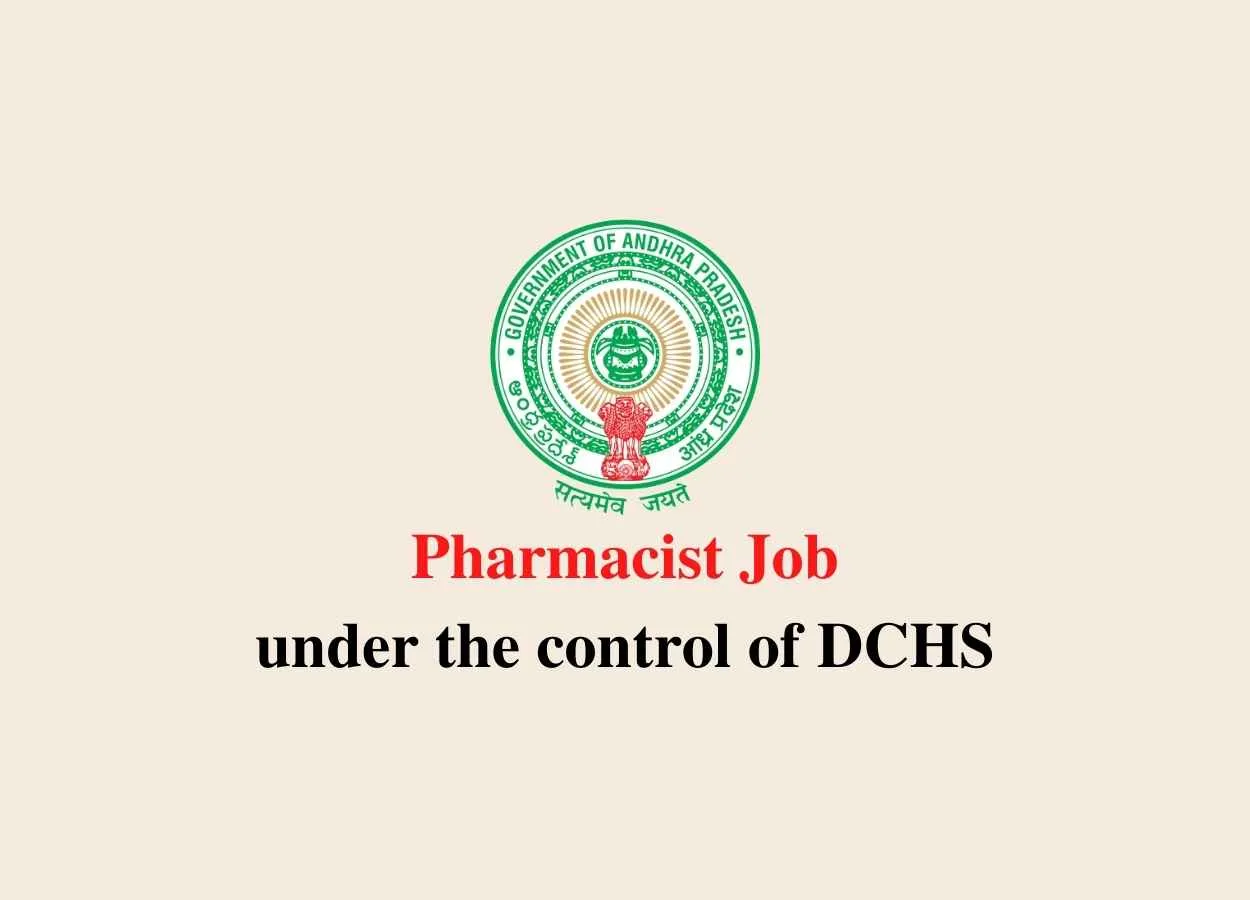 Job for Pharmacist under the control of DCHS