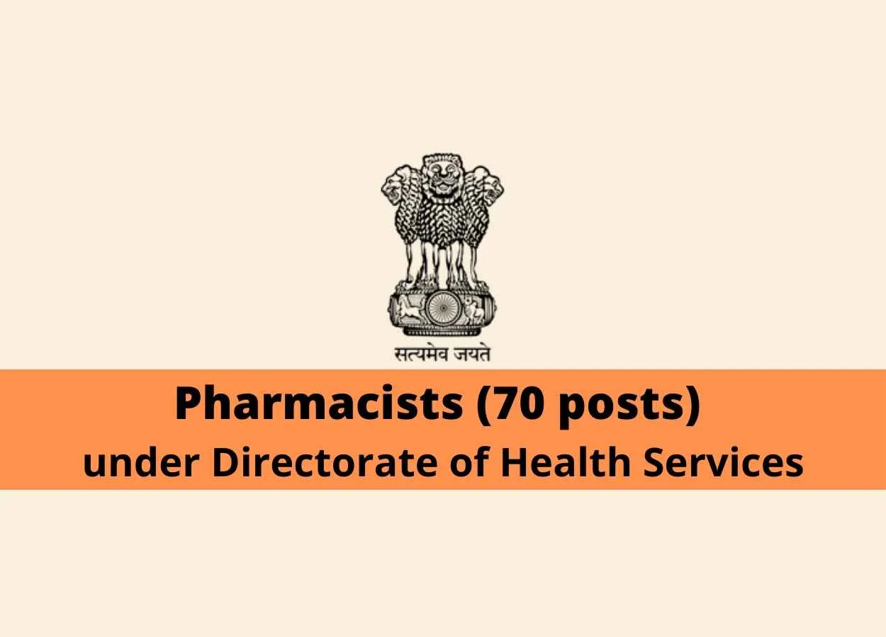Recruitment for Pharmacists under Directorate of Health Services
