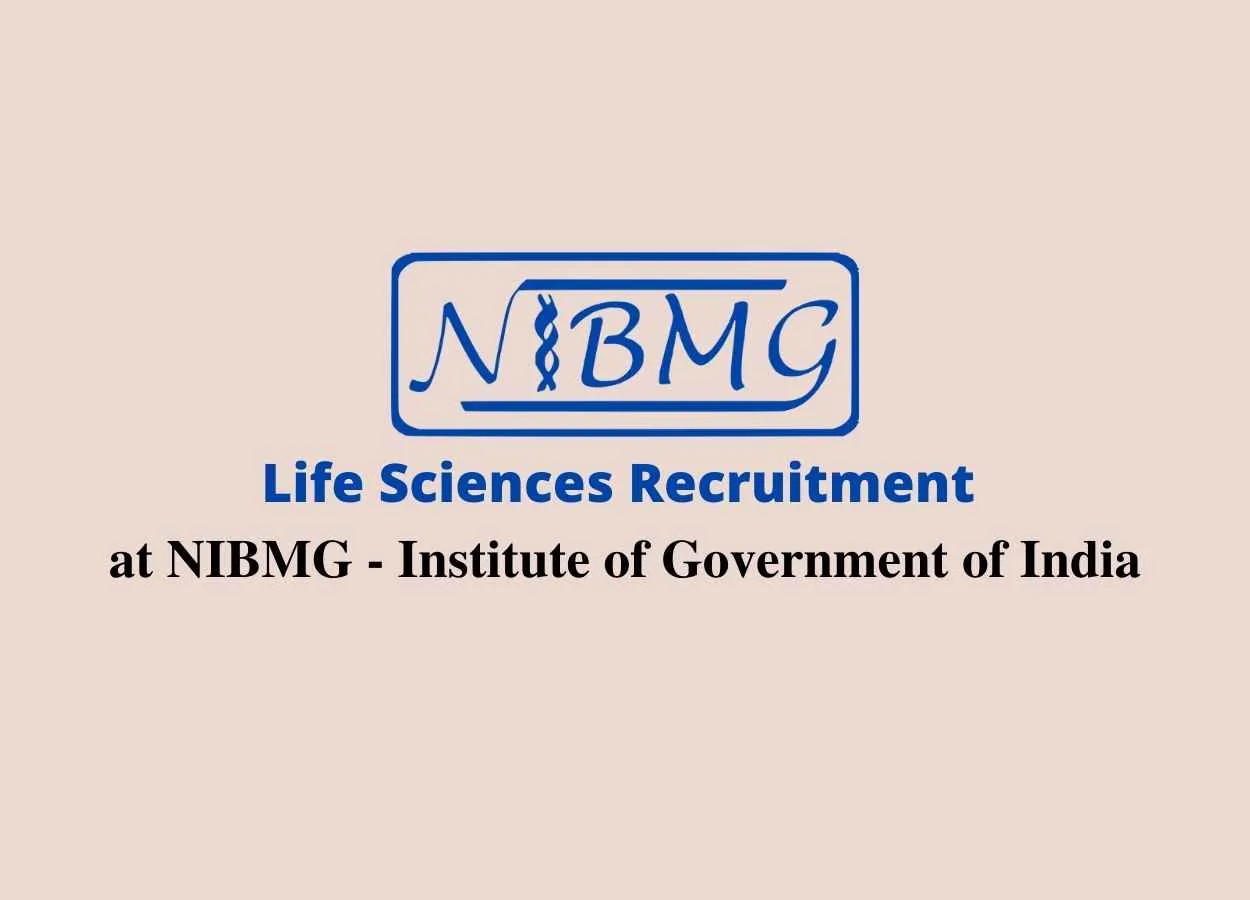 Life Sciences recruitment at NIBMG