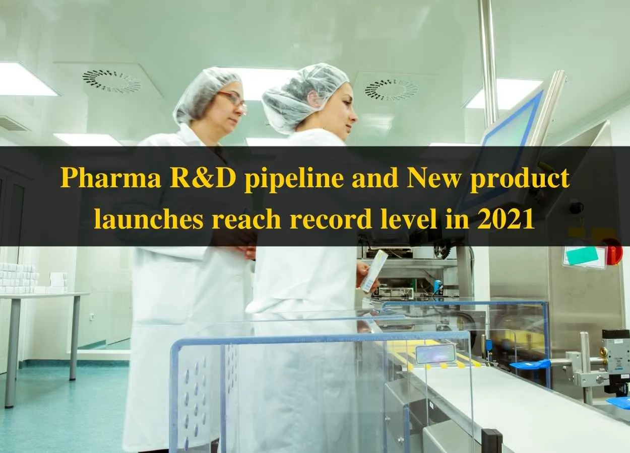 Pharma R&D pipeline and New product launches reach record level in 2021