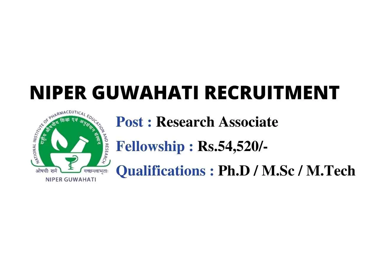 Vacancy for Research Associate at NIPER