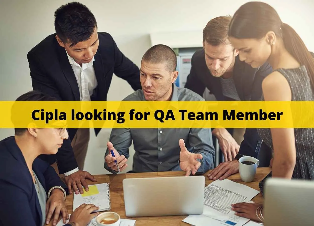Cipla looking for QA Team Member