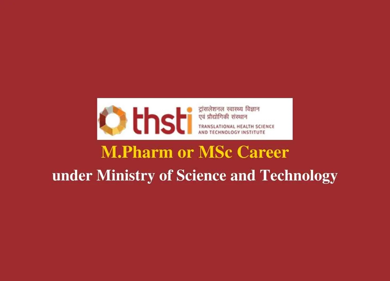 Job for M.Pharm or MSc to work in Ministry of Science and Technology