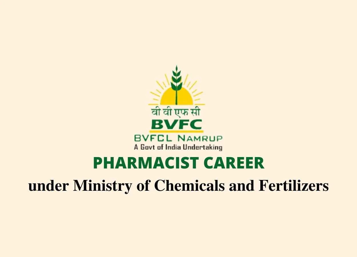Job for Pharmacist under Ministry of Chemicals and Fertilizers