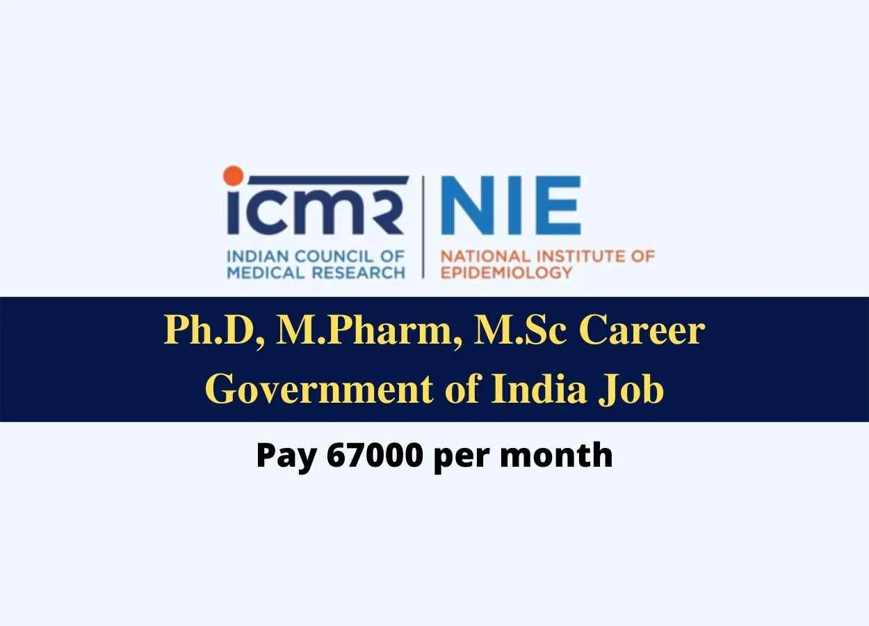 Join in M.Pharm, MSc in NIE, Govt of India