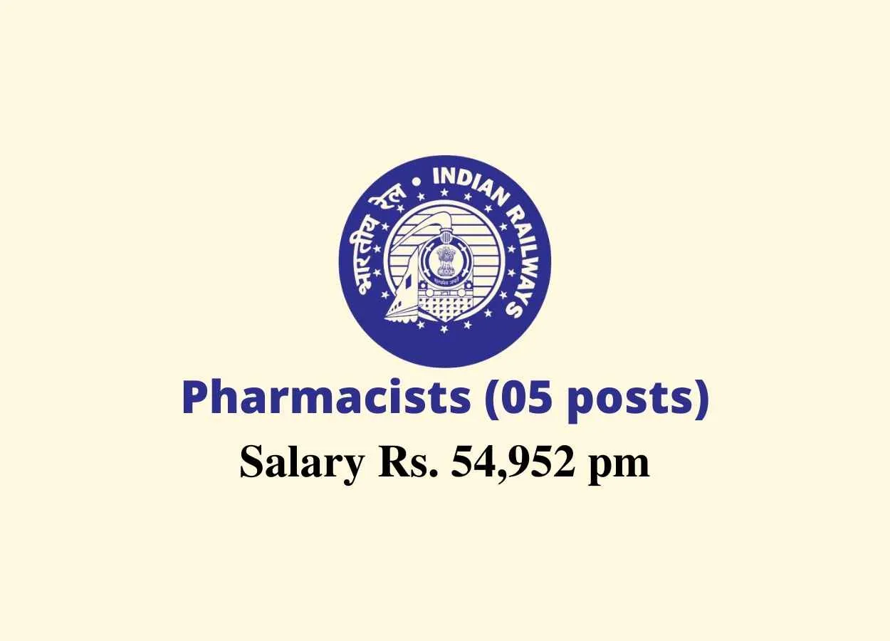 Opening for Pharmacists at Indian Railway