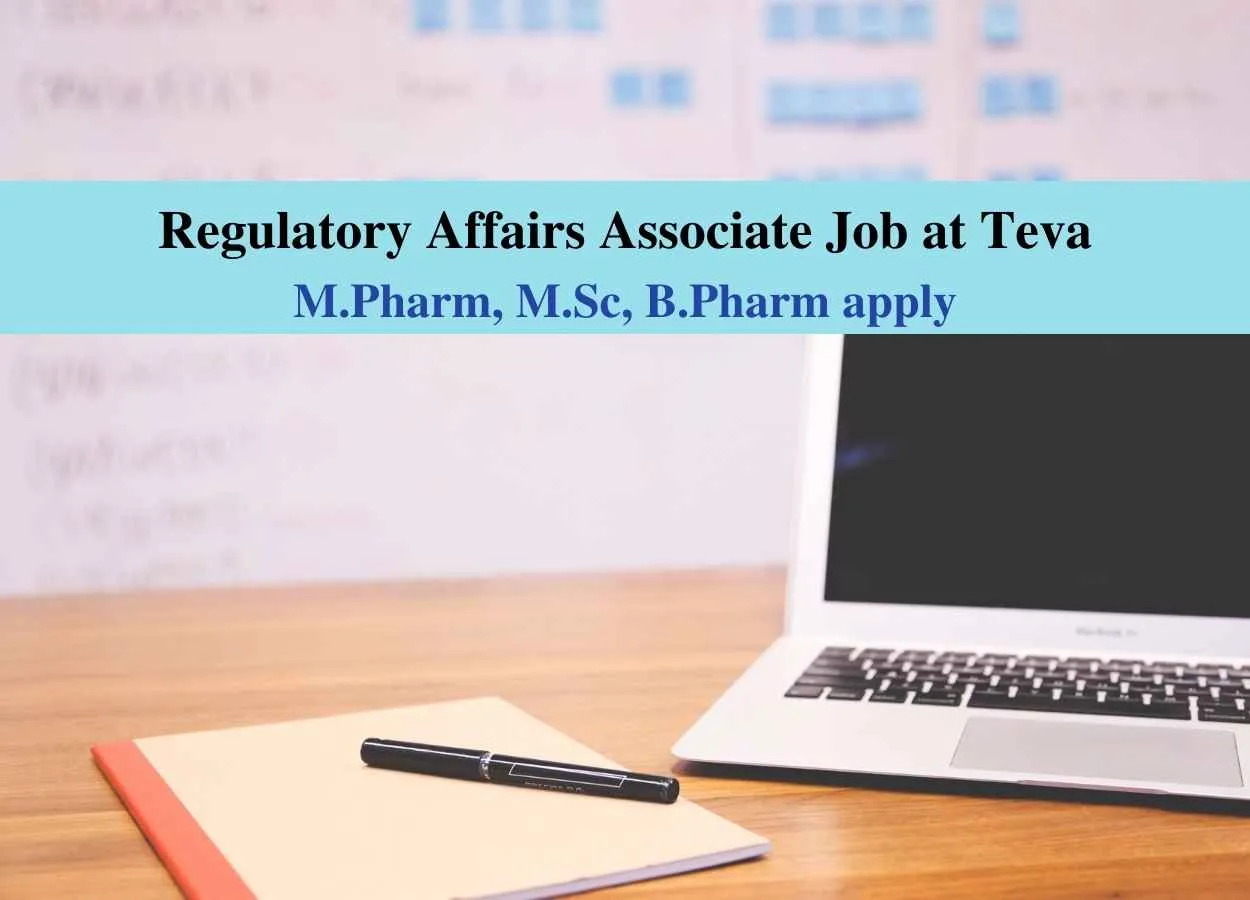 Regulatory Affairs Associate Job at Teva