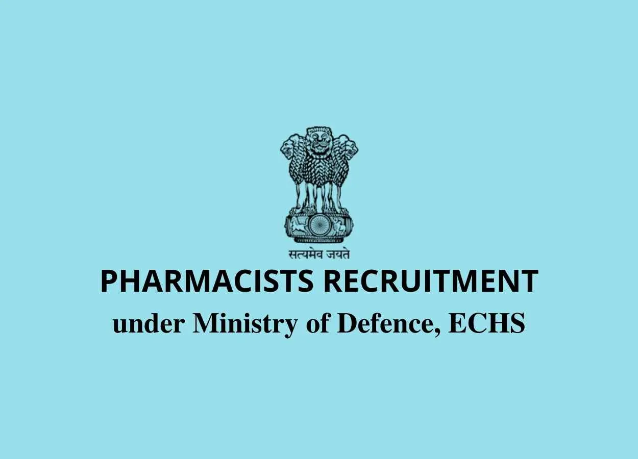 Vacancy for Pharmacists under Ministry of Defence
