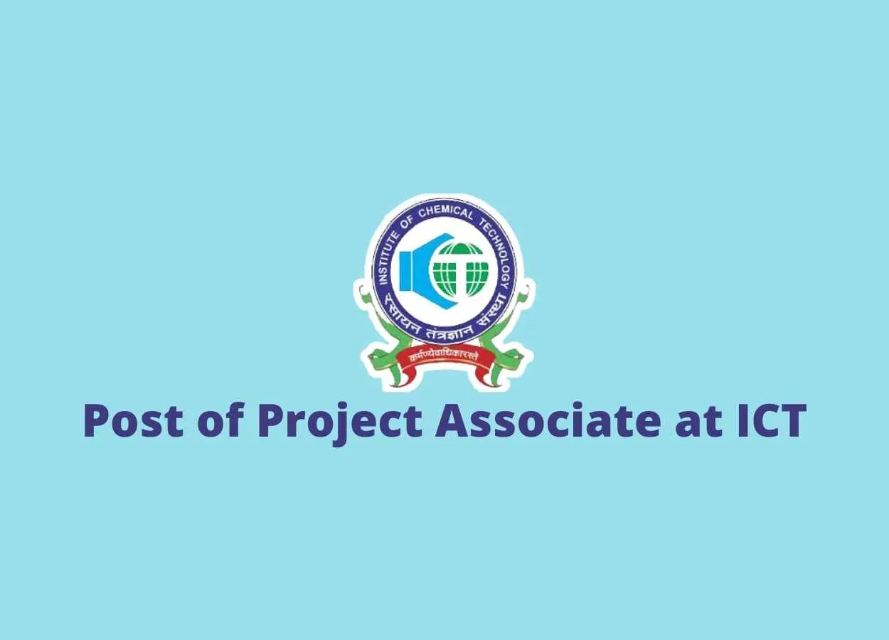 Application for the Post of Project Associate at ICT Mumbai