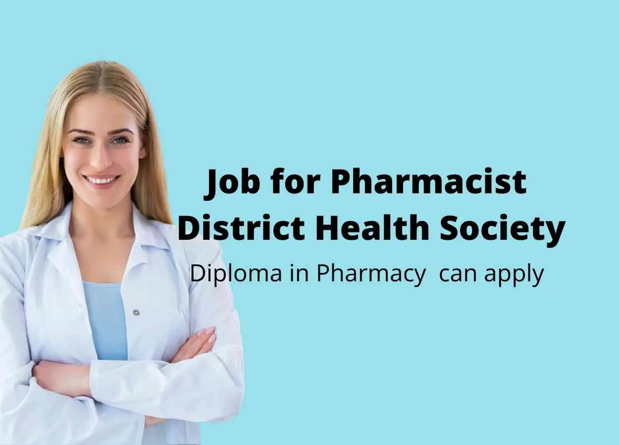 Job for Pharmacist under District Health Society