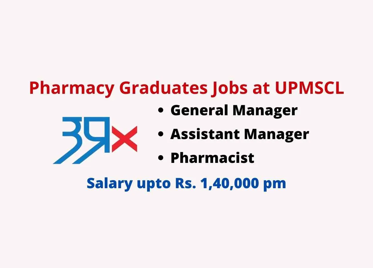 Career for Pharmacy Graduates at UPMSCL