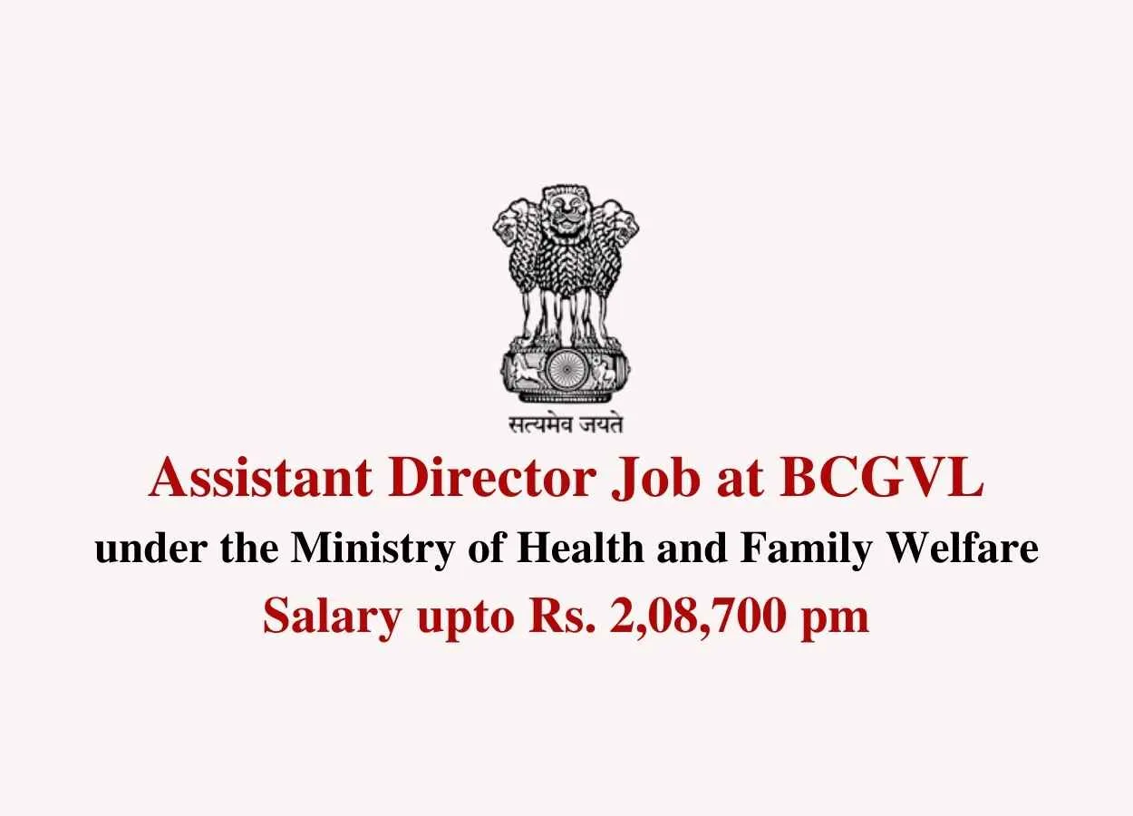 Join as Assistant Director at BCGVL