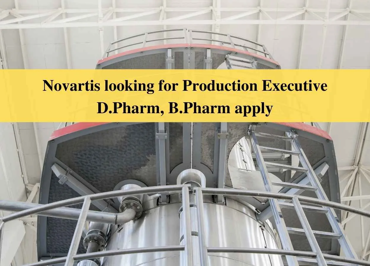 Novartis looking for Production Executive
