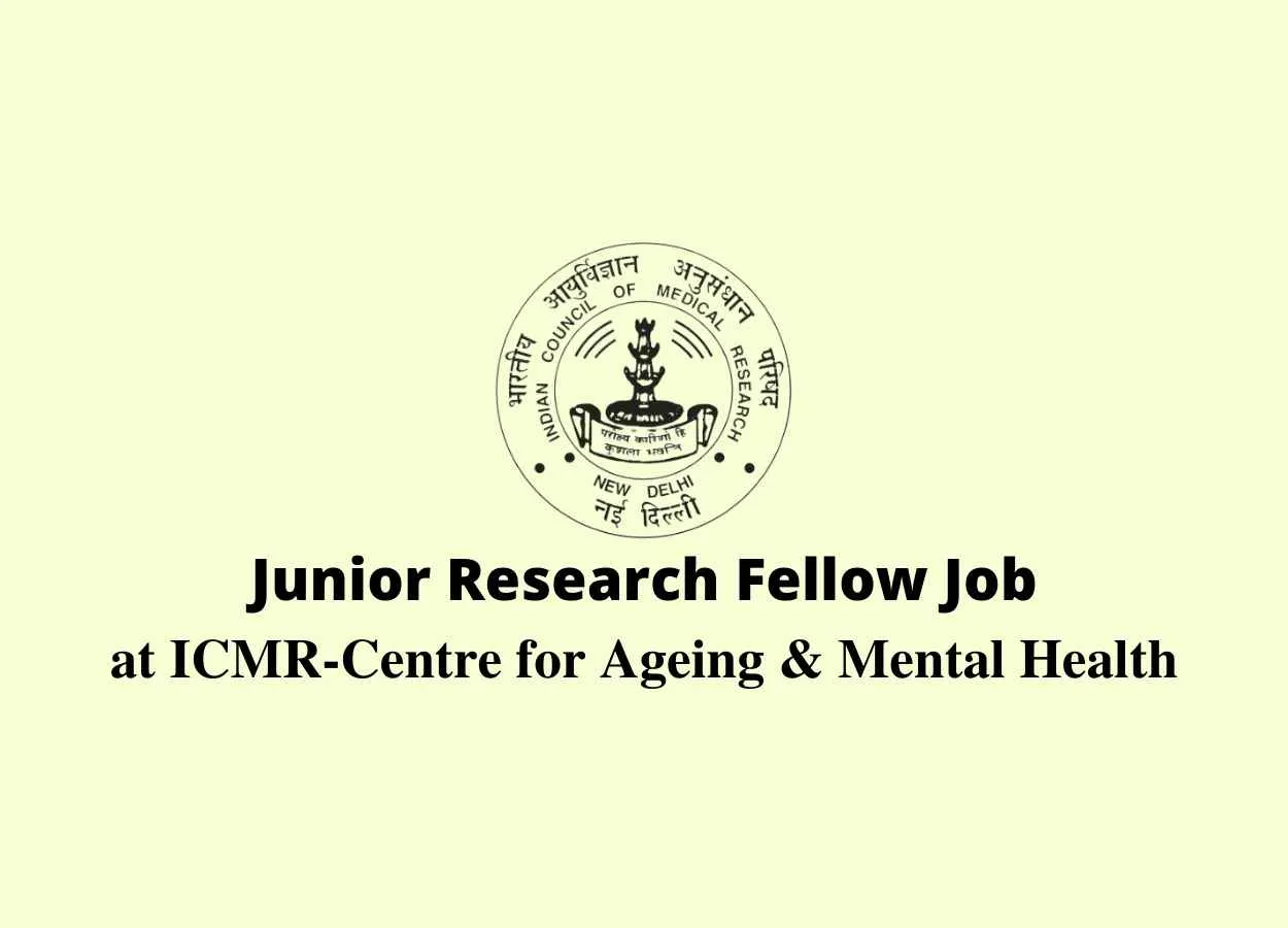 Vacancy for Junior Research Fellow at ICMR