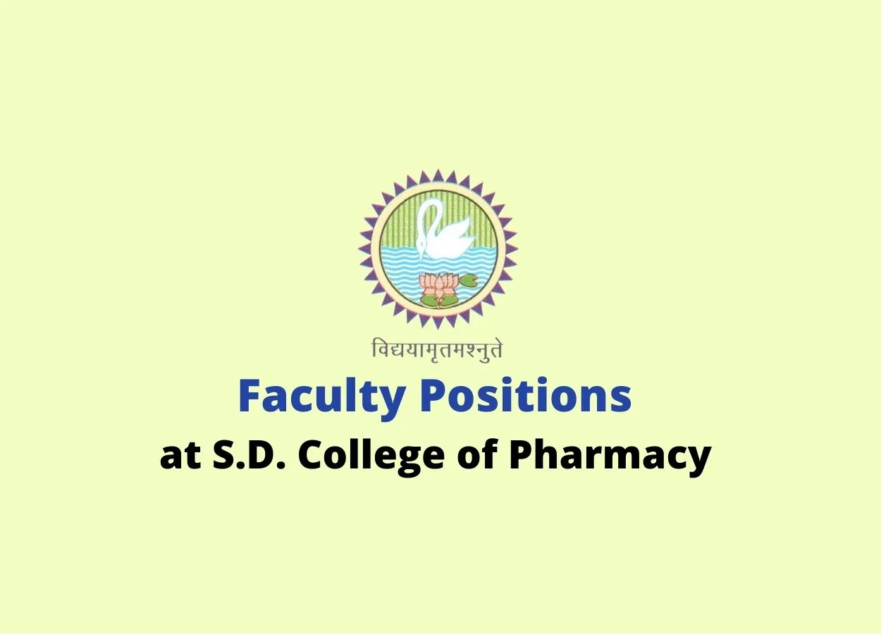 Faculty Positions at S.D. College of Pharmacy & Vocational Studies