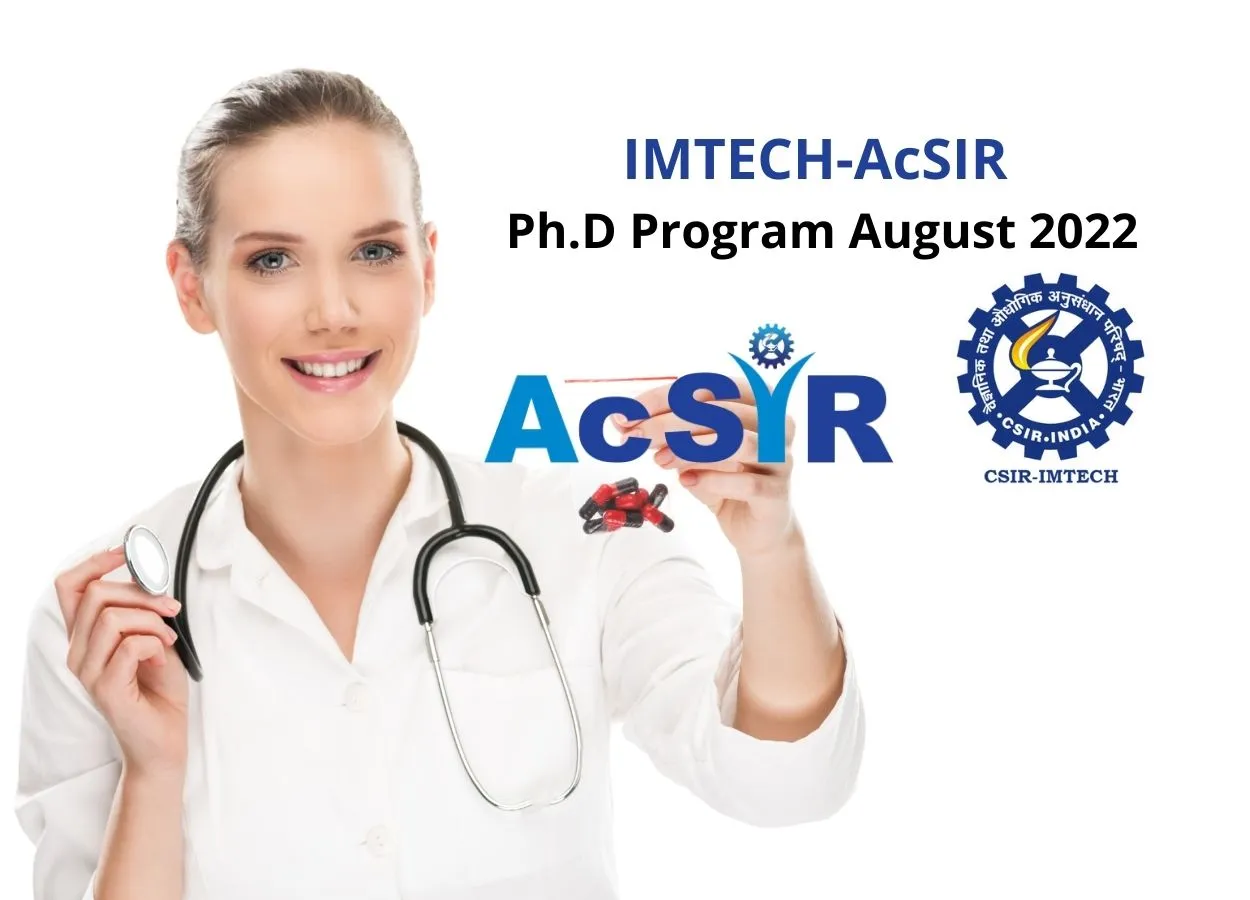 IMTECH-AcSIR Ph.D Program August 2022