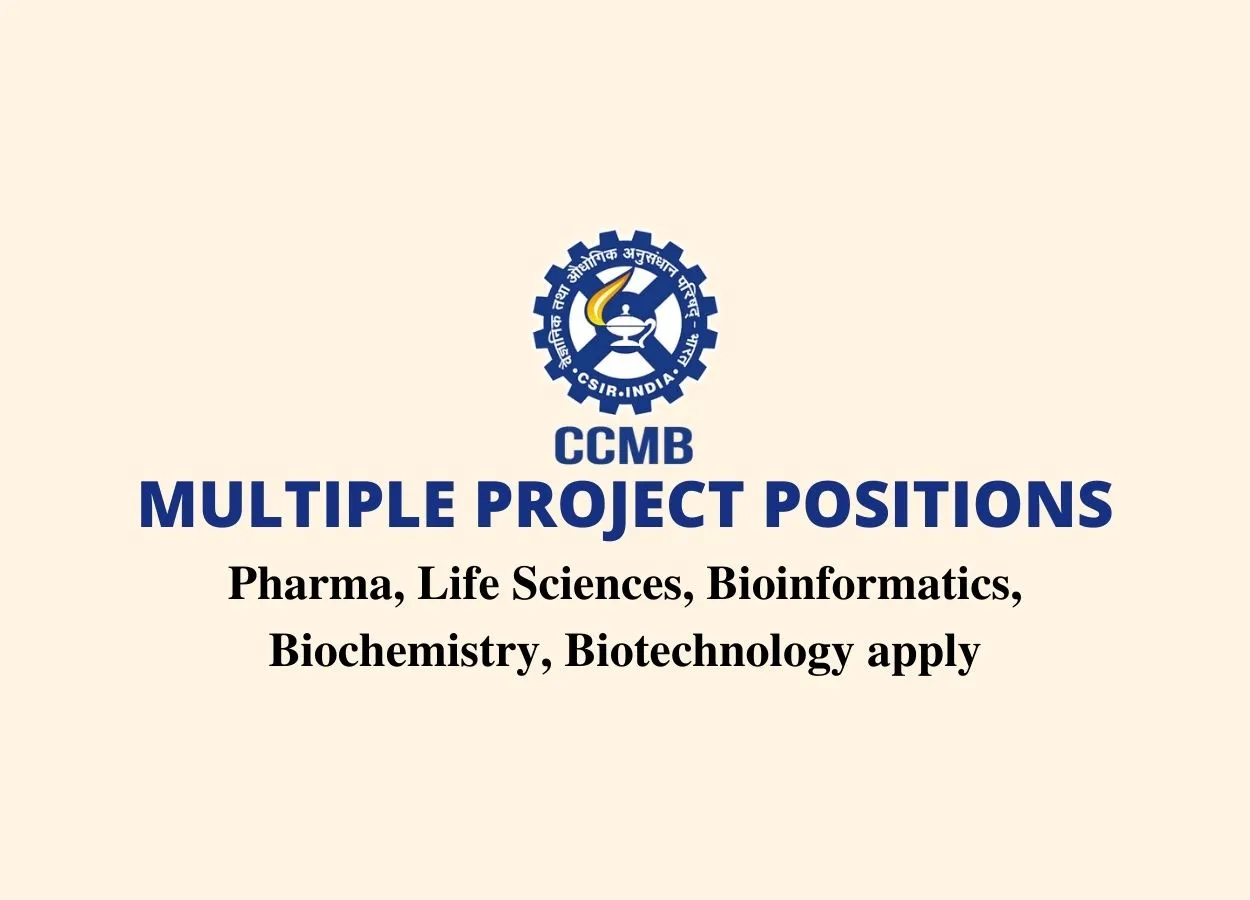 Multiple project positions at CCMB