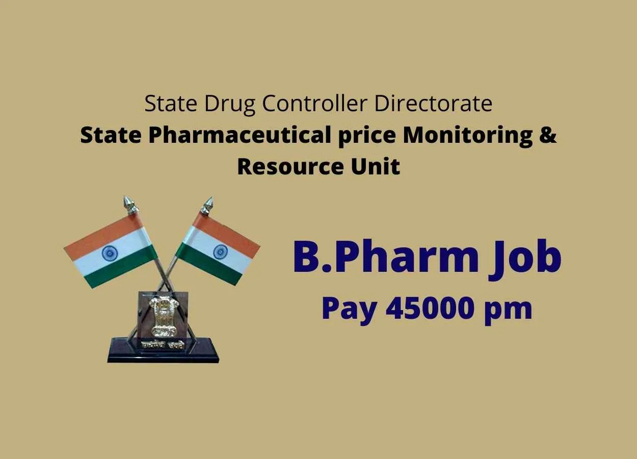 Pharmacy Graduate Job under State Drugs Control Directorate