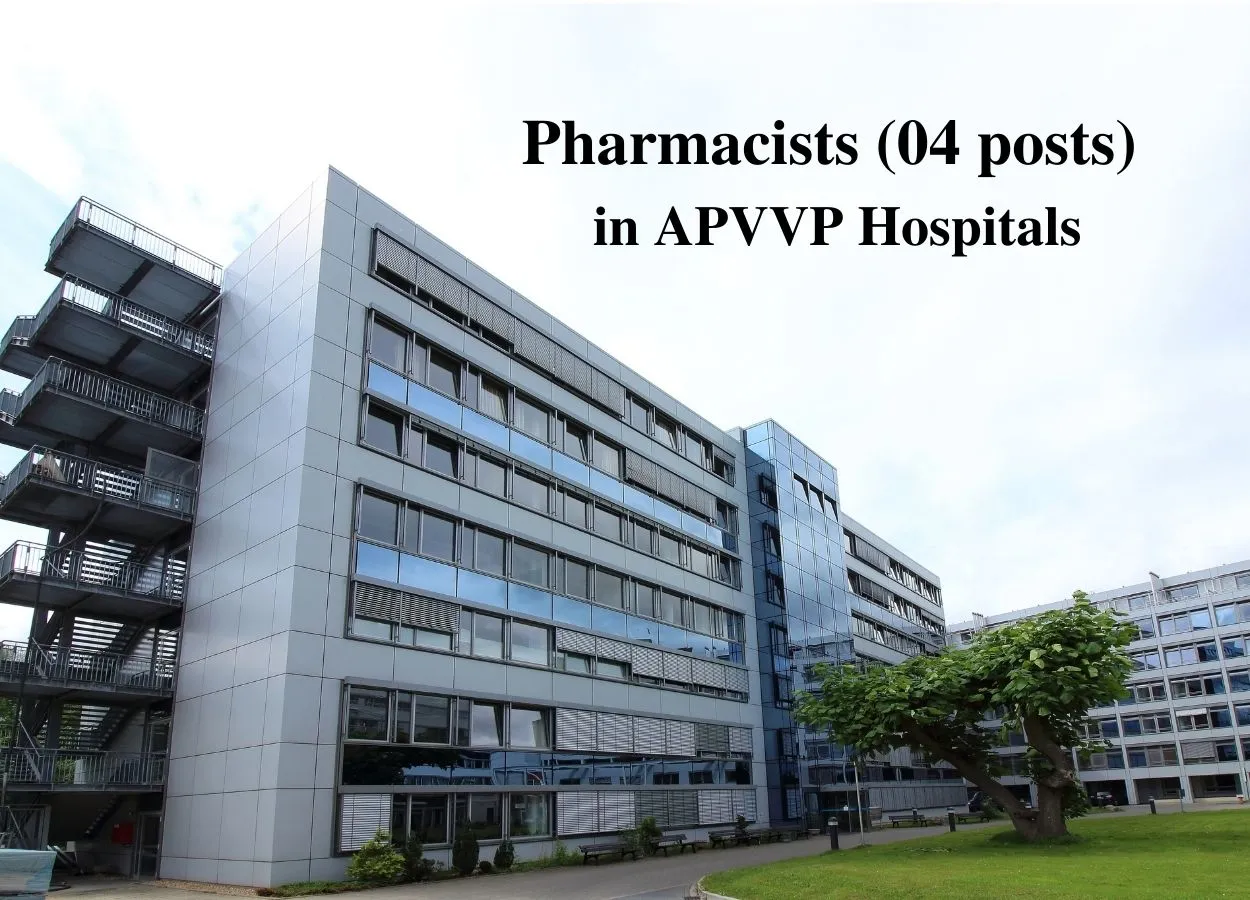Job for Pharmacist in APVVP Hospitals