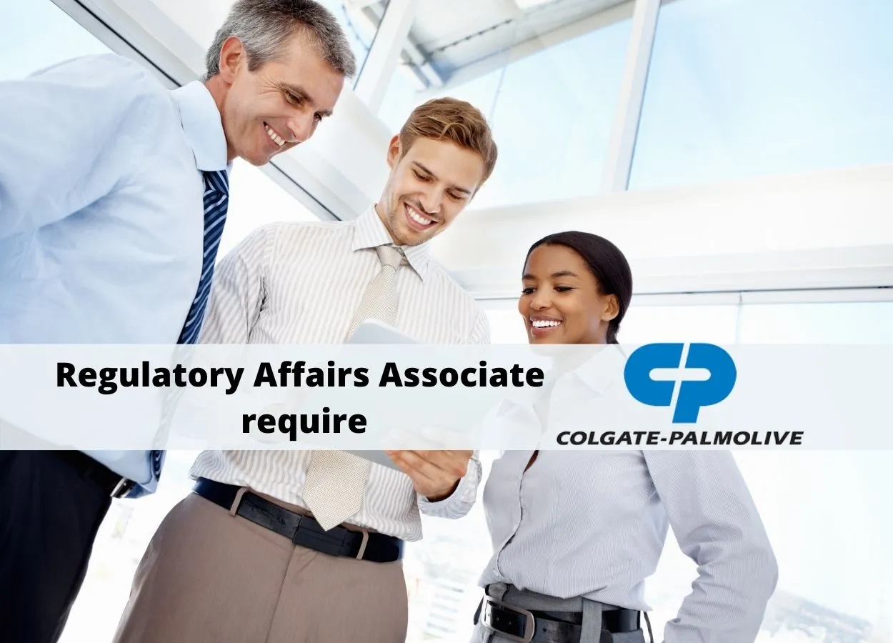 Regulatory Affairs Associate require at Colgate-Palmolive