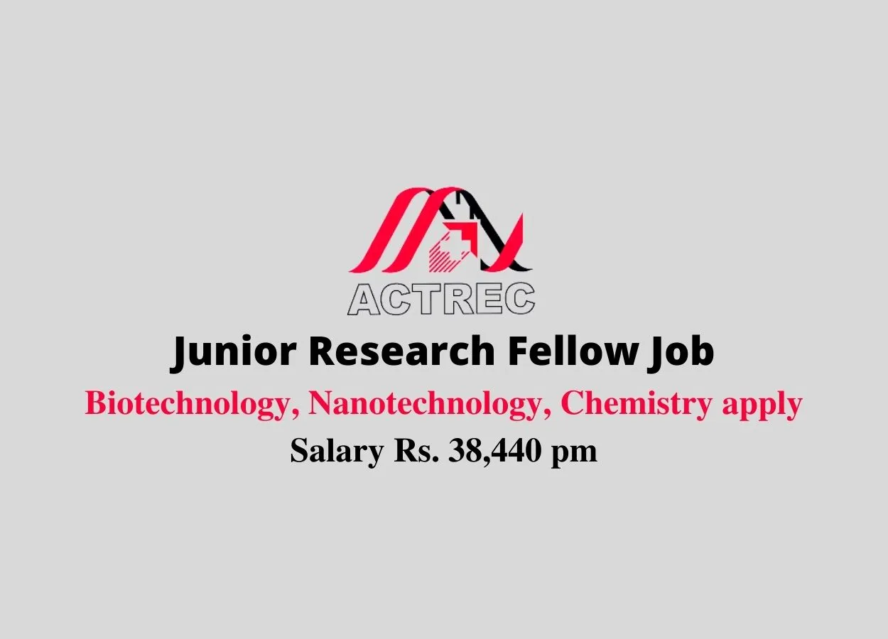Vacancy for Junior Research Fellow at ACTREC