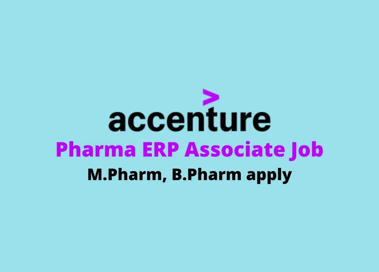 Work as Pharma ERP Associate at Accenture