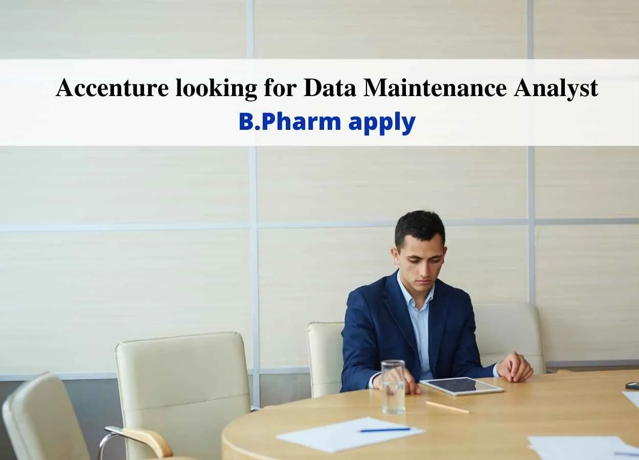 Accenture looking for Data Maintenance Analyst
