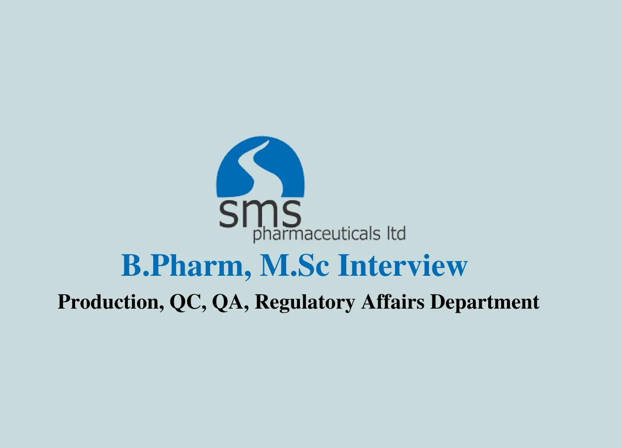 SMS Pharmaceuticals Ltd Jobs