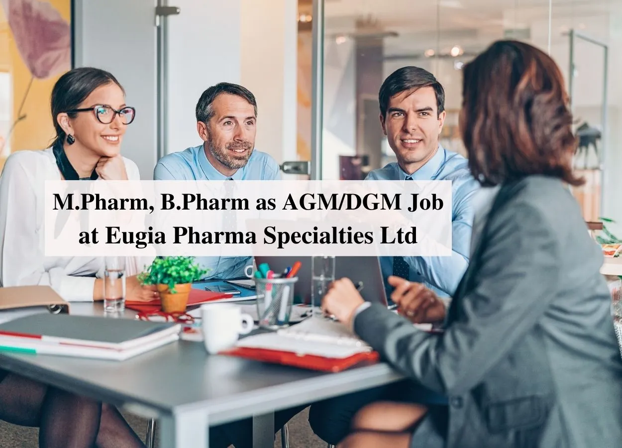 Eugia Pharma Specialties Ltd Jobs