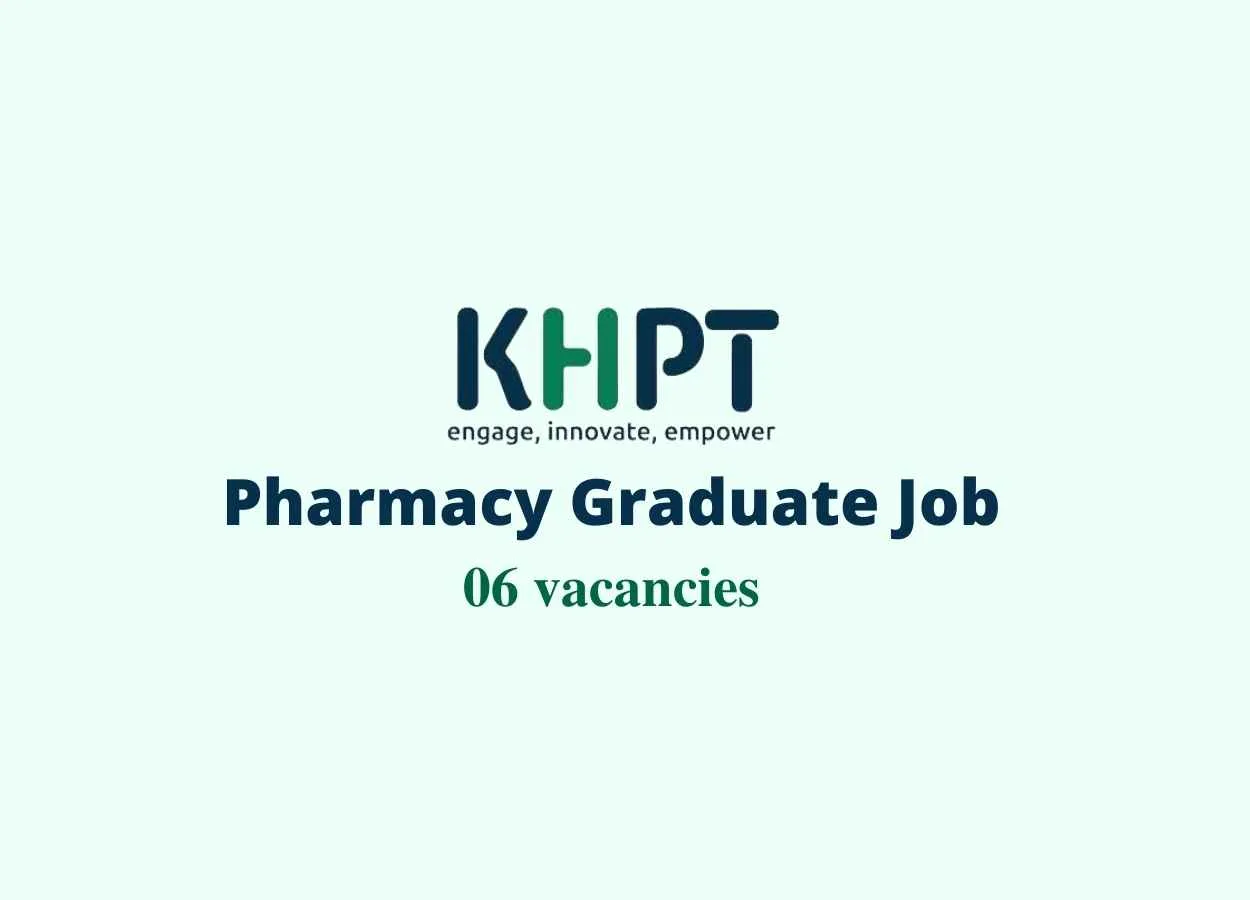 Job for Pharmacy Graduate as Field Officers at KHPT