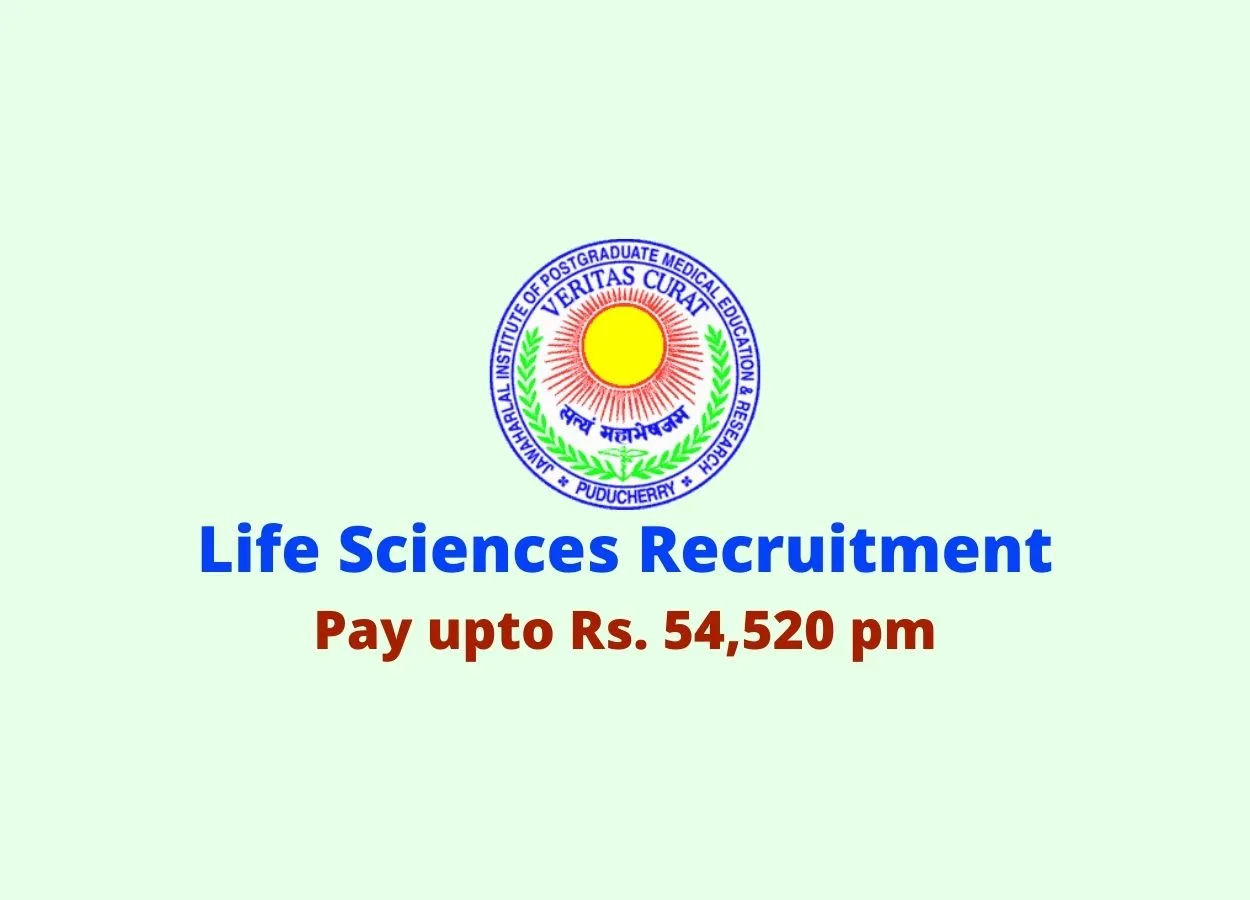 Life Sciences recruitment at JIPMER