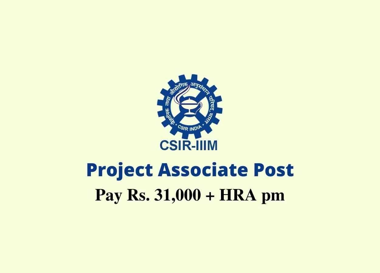 Online Interview for Project Associate at IIIM