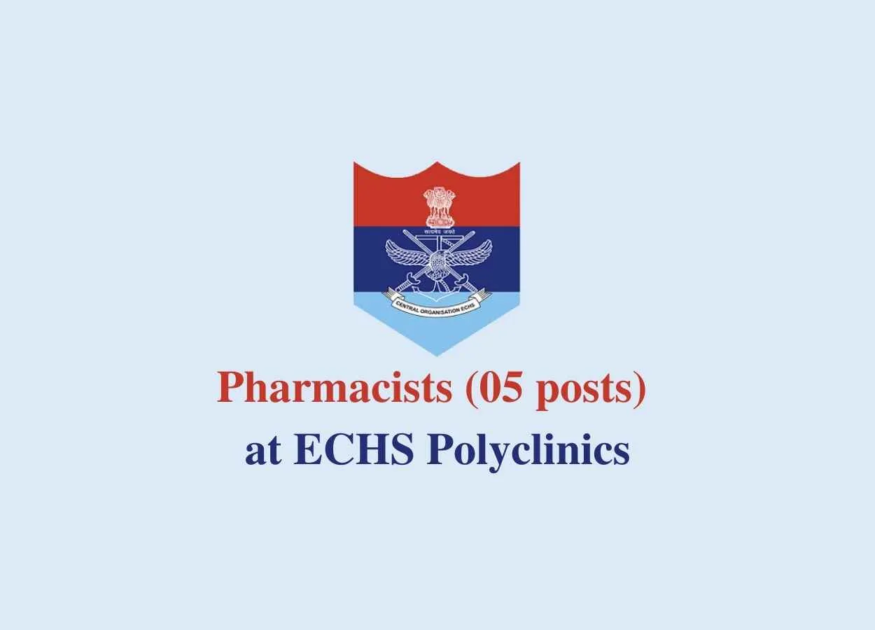Recruitment for Pharmacists at ECHS Polyclinics