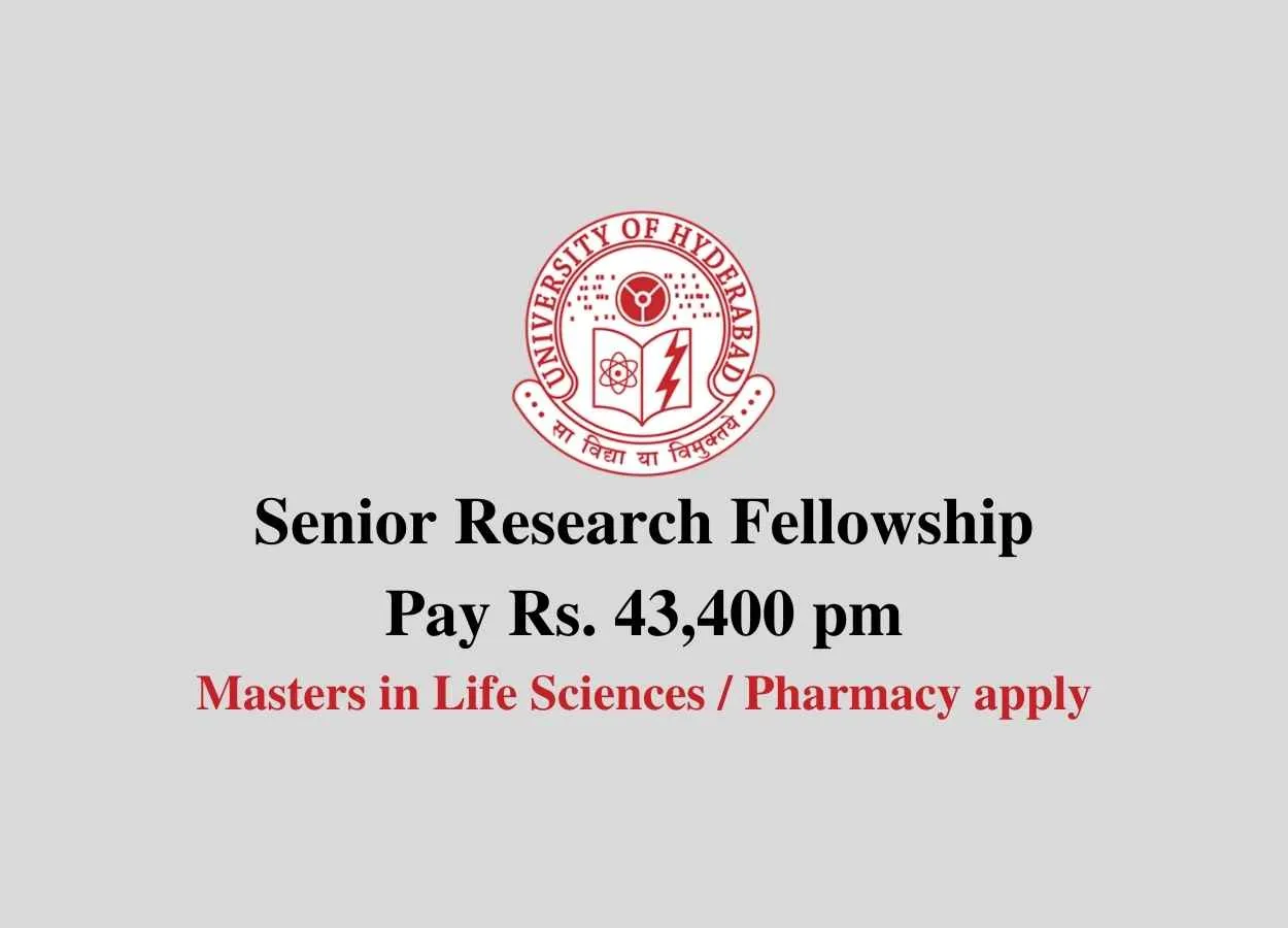 Senior Research fellowship at University of Hyderabad