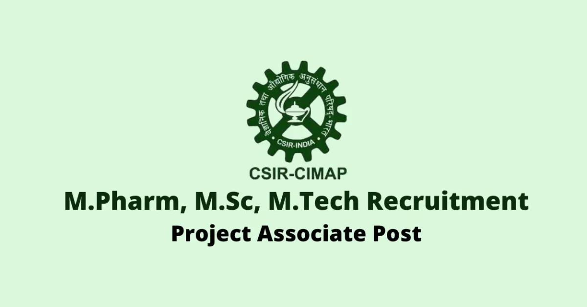 Walk in interview for Project Associate at CIMAP