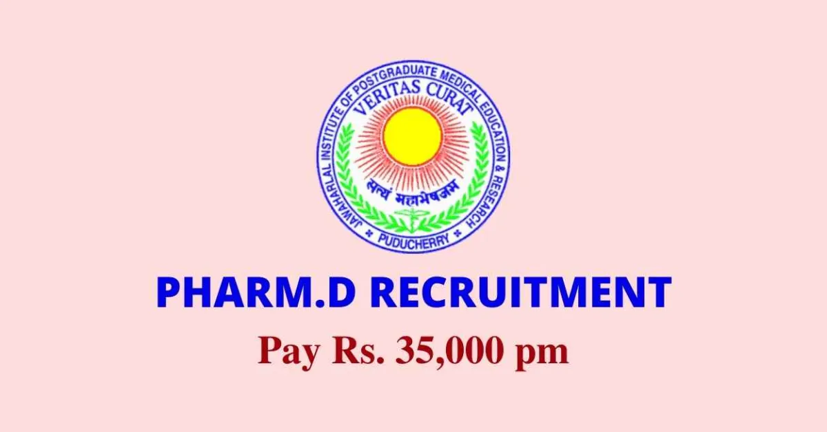 Applications are invited for a post of Senior Research Fellow at JIPMER