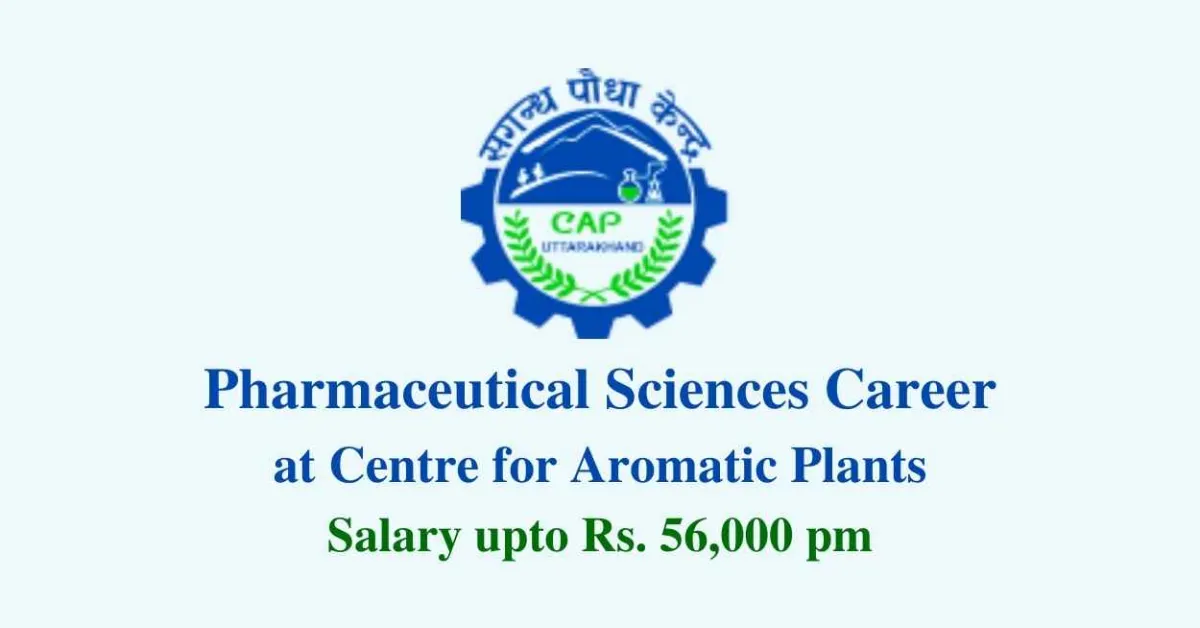 CAP invites applications for Doctoral Degree in Chemistry, Pharmaceutical Sciences