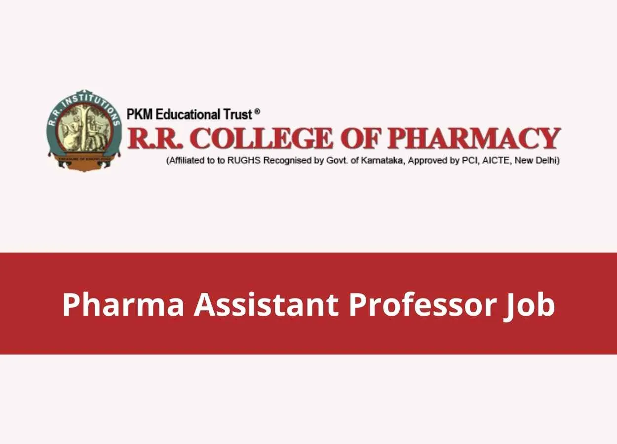 Job for Pharma Assistant Professor at R R College of Pharmacy