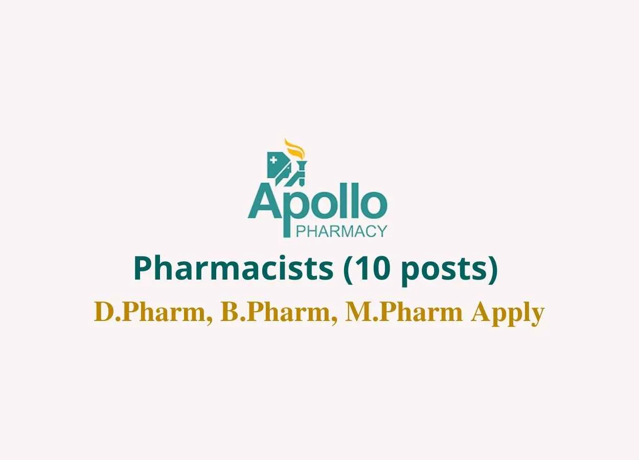 Job for Pharmacists at Apollo Pharmacies Limited