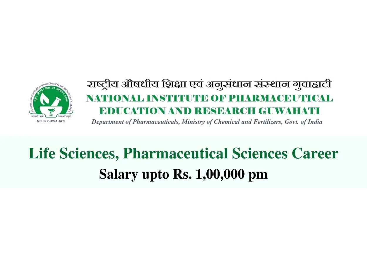 Life Sciences, Pharmaceutical Sciences Career at NIPER