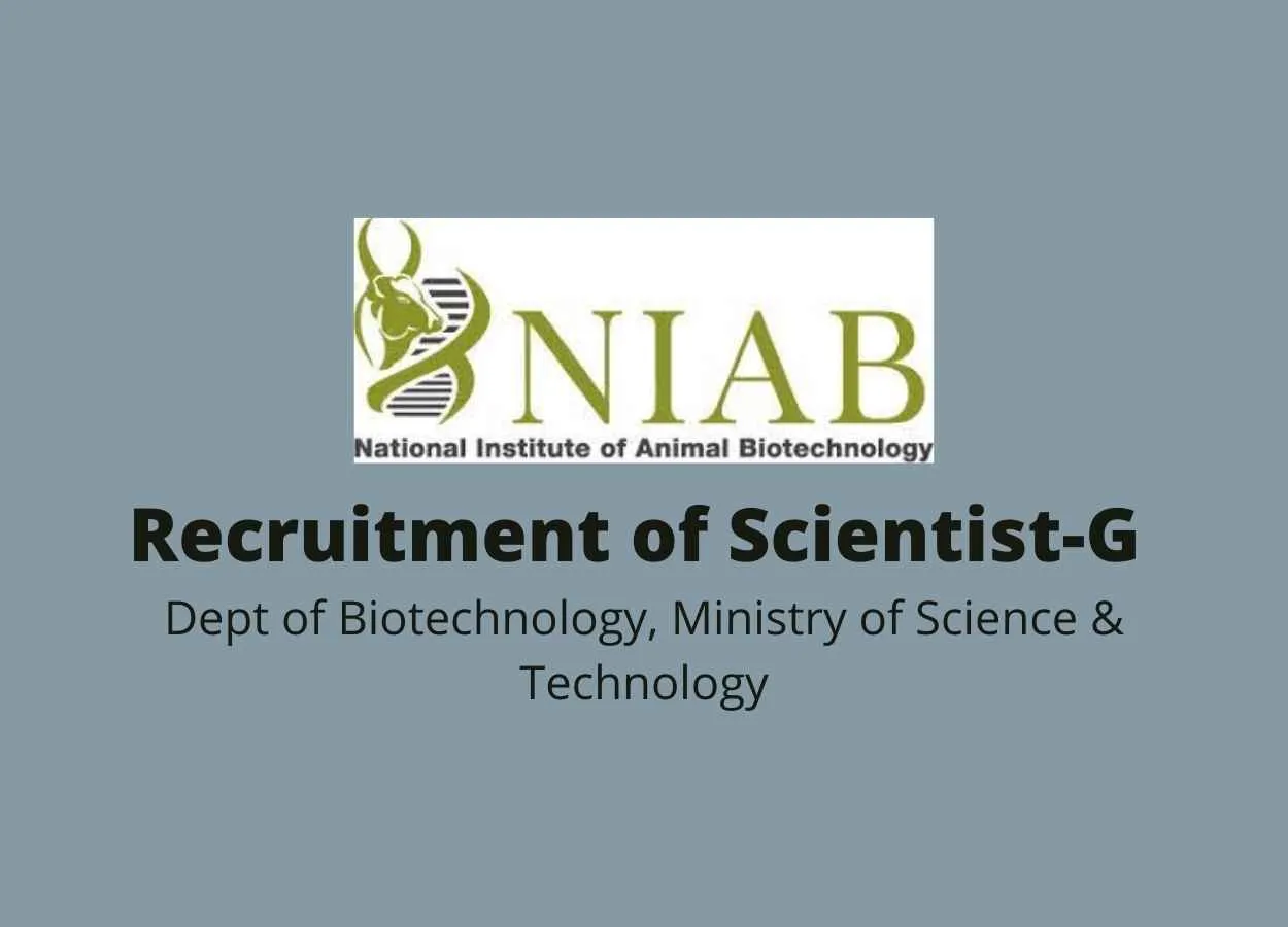 Recruitment of Scientist-G at NIAB