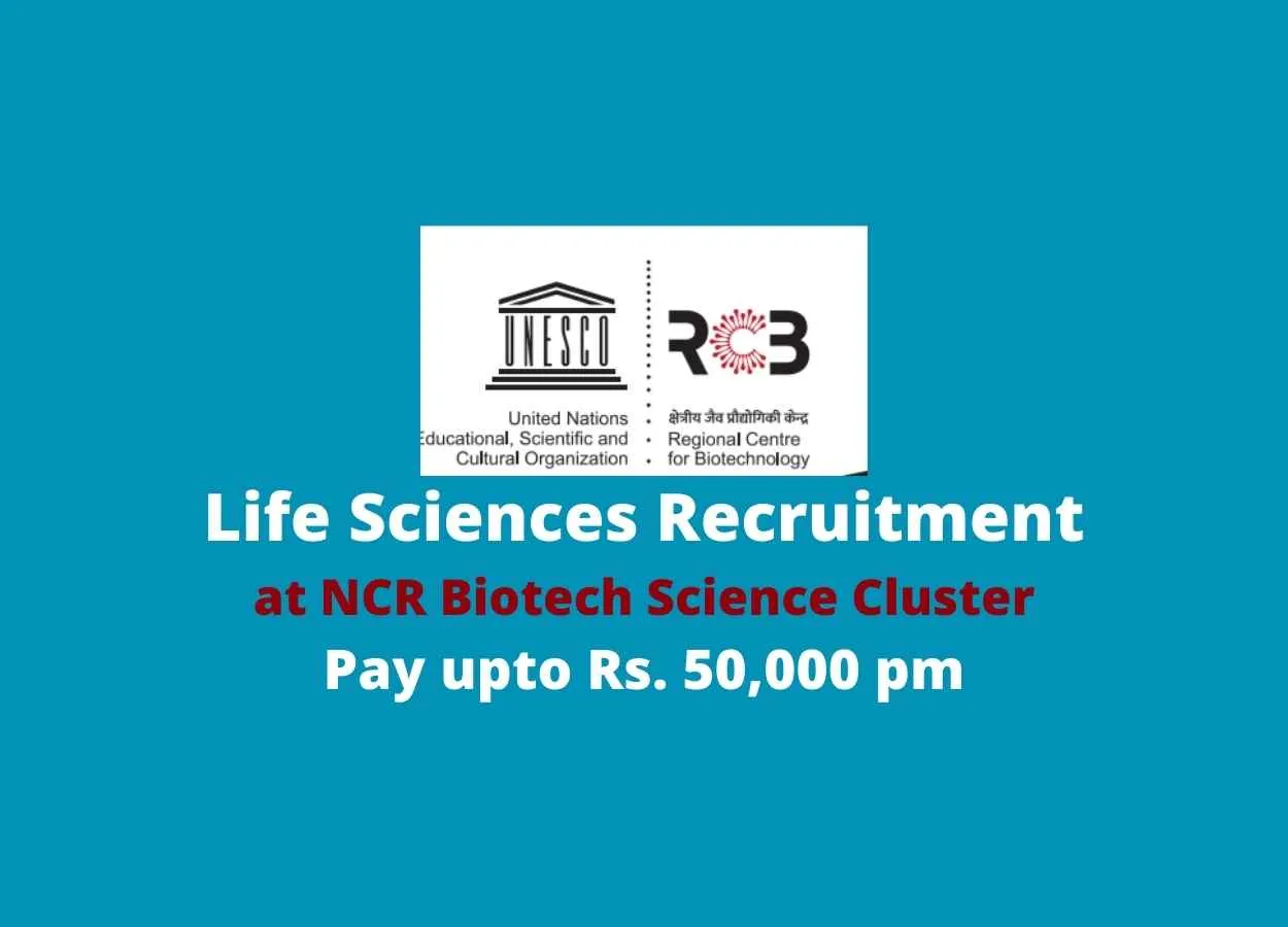 Regional Centre for Biotechnology invites online applications for Technical Assistant
