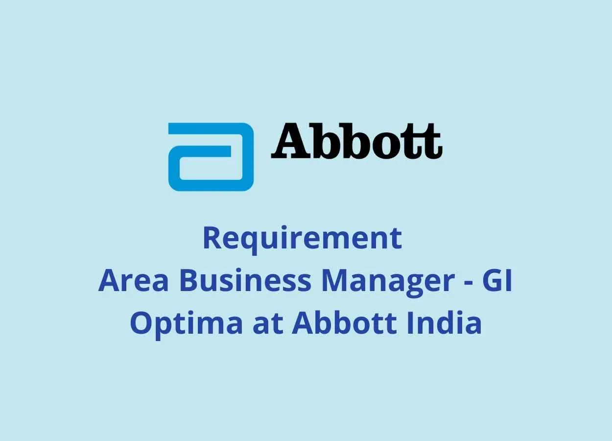 Requirement of Area Business Manager Pharma