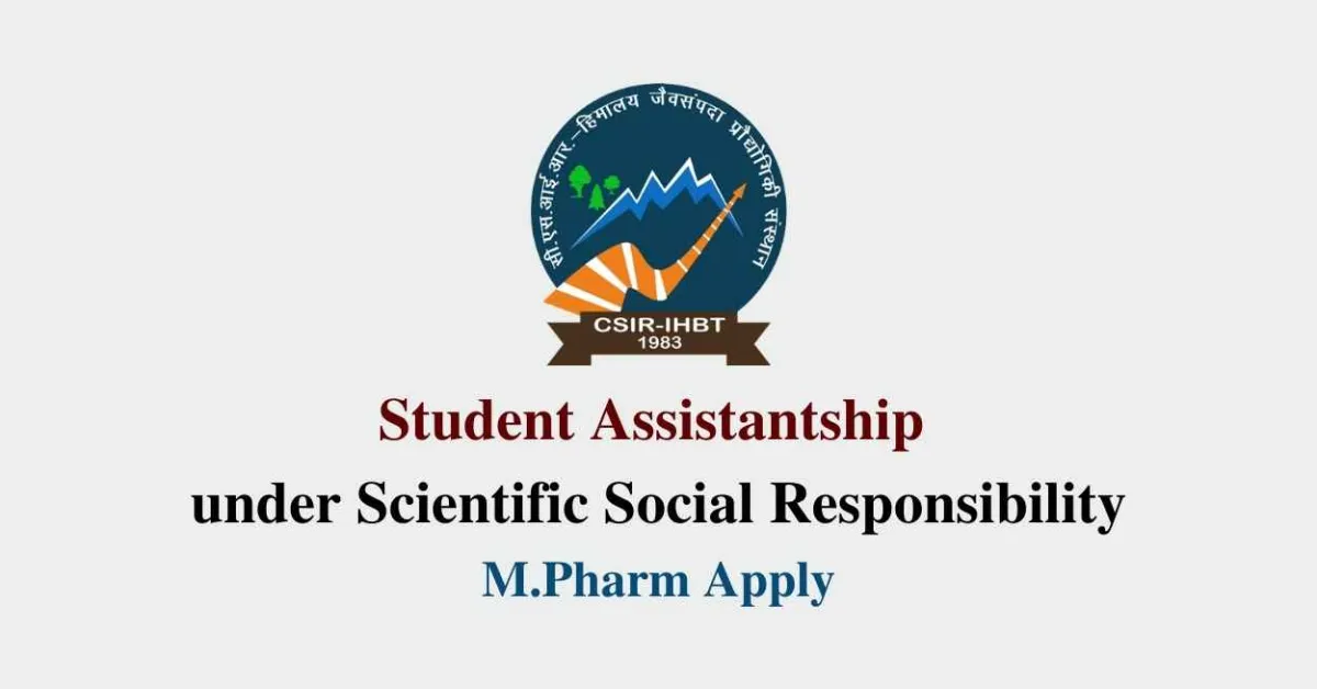 Student Assistantship under the Scientific Social Responsibility