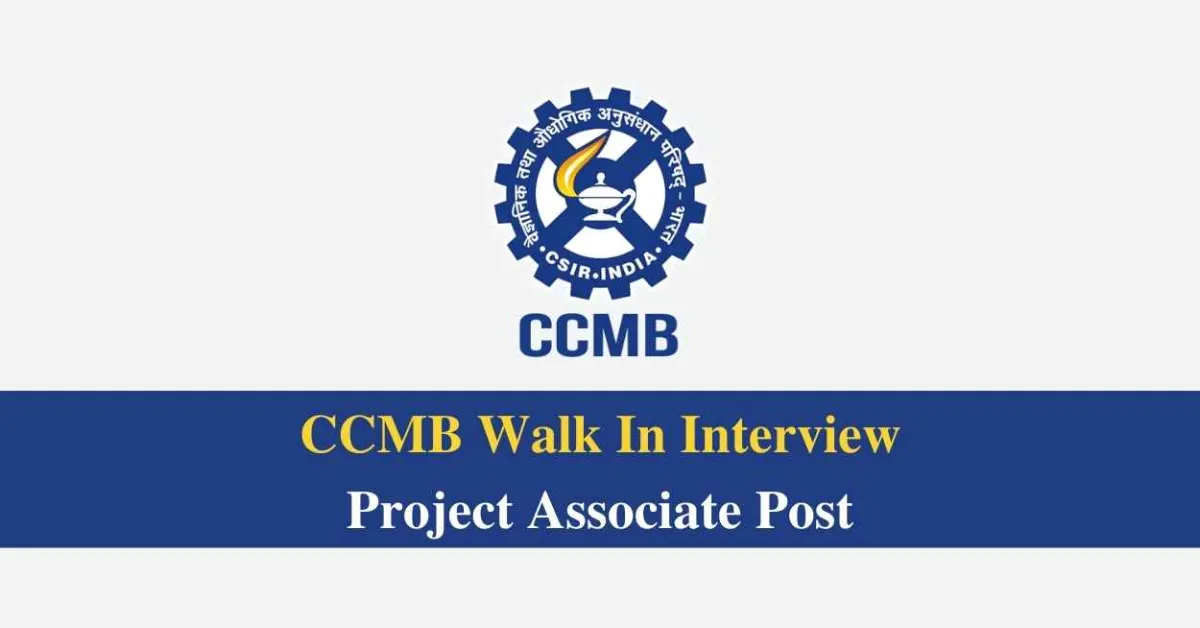 Vacancy for Project Associate at Centre for Cellular and Molecular Biology