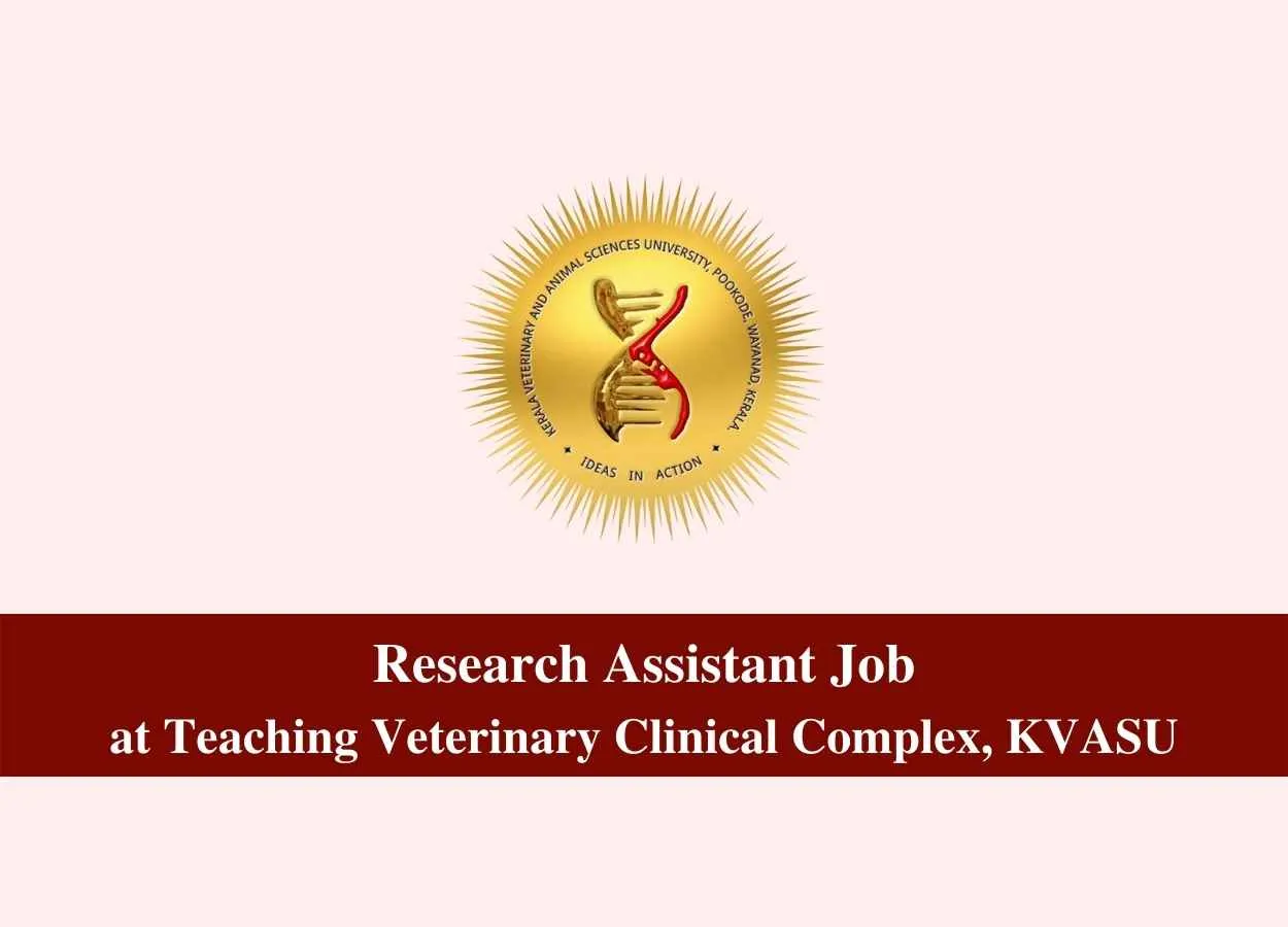 Vacancy for Research Assistant at Teaching Veterinary Clinical Complex, KVASU