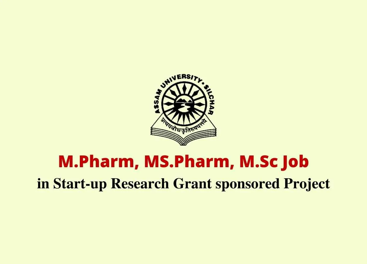 Applications are invited for a post of Project Assistant at Assam University